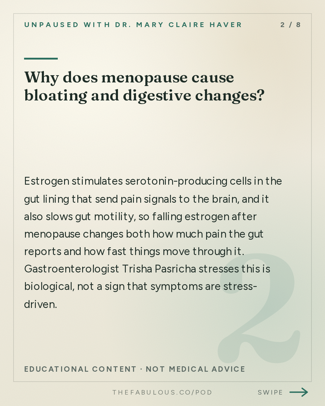 Why does menopause cause bloating and digestive changes? — unPAUSED with Dr. Mary Claire Haver: How Menopause Changes Your Gut Health with a Leading Gastroenterologist