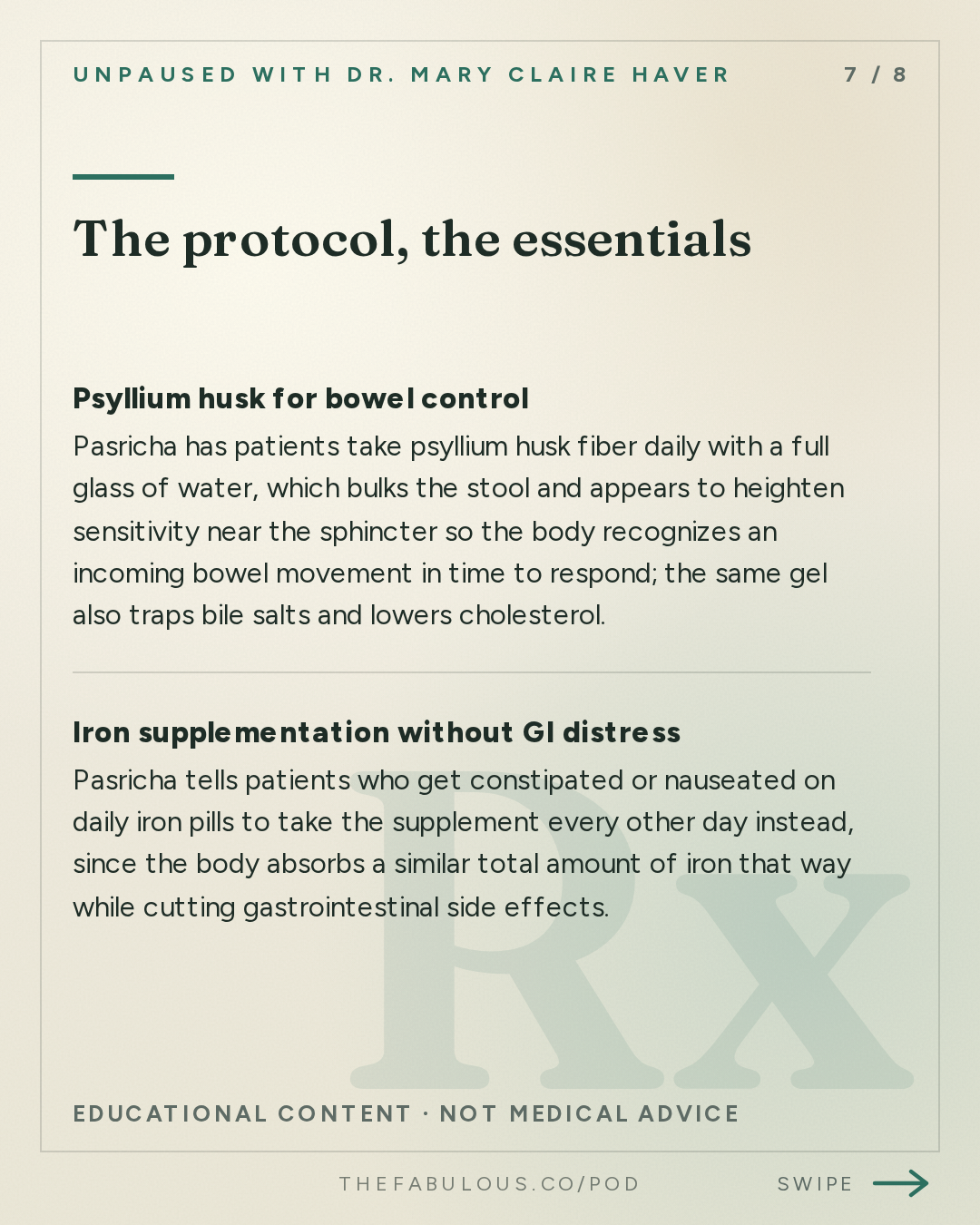 The protocol, the essentials — unPAUSED with Dr. Mary Claire Haver: How Menopause Changes Your Gut Health with a Leading Gastroenterologist