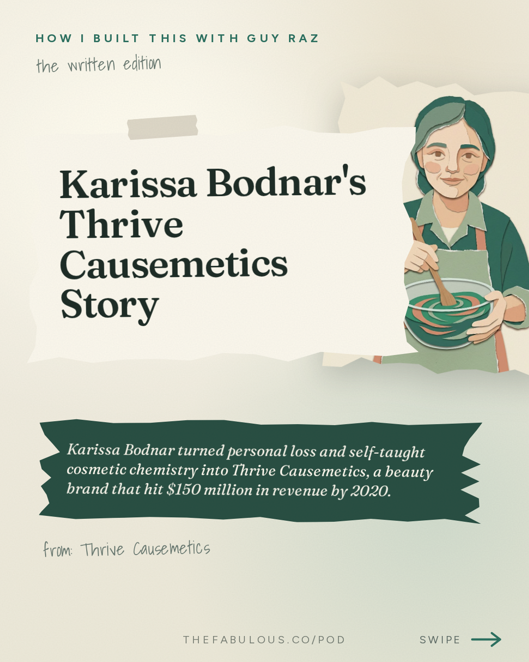 Karissa Bodnar's Thrive Causemetics Story — How I Built This with Guy Raz: Thrive Causemetics: Karissa Bodnar. How $150 a Day in Sales Turned into a $150 Million Beauty Business with a Mission