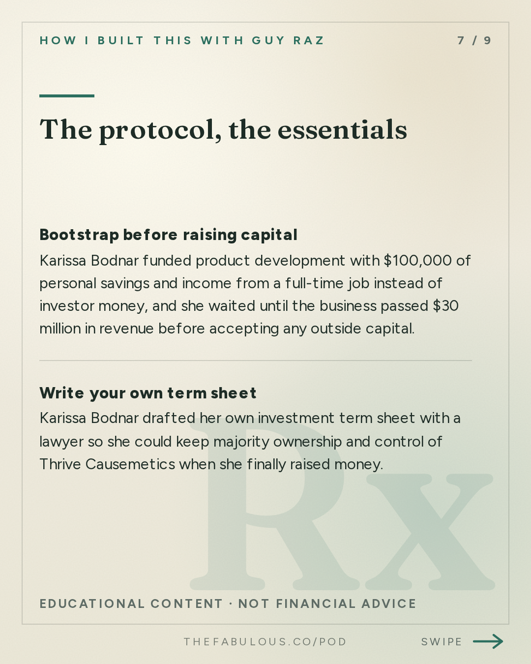 The protocol, the essentials — How I Built This with Guy Raz: Thrive Causemetics: Karissa Bodnar. How $150 a Day in Sales Turned into a $150 Million Beauty Business with a Mission