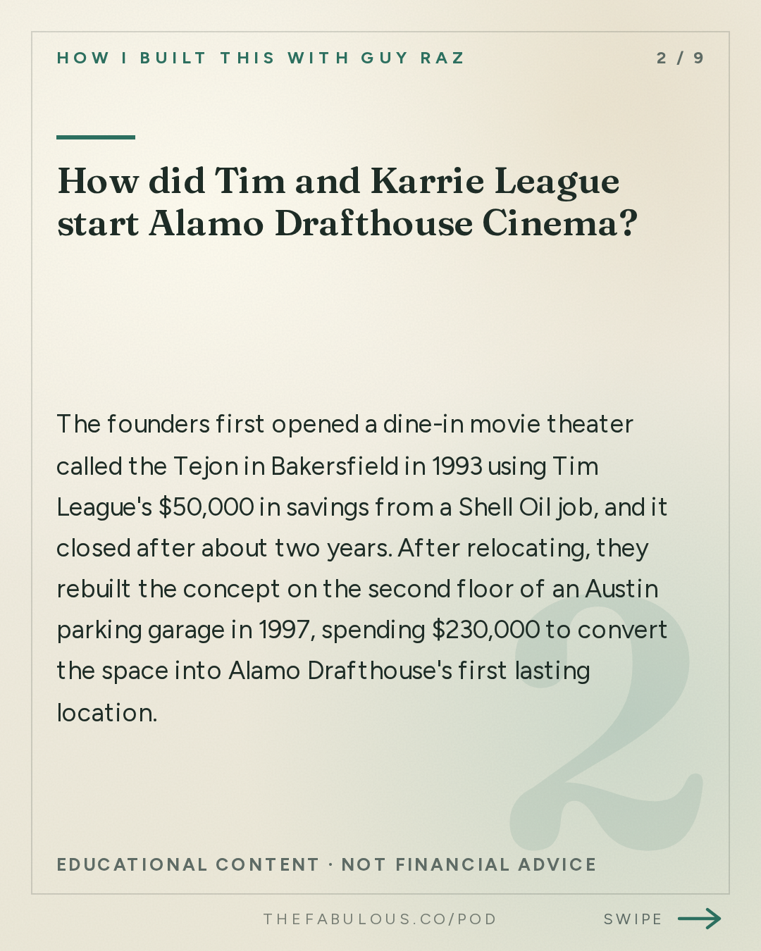 How did Tim and Karrie League start Alamo Drafthouse Cinema? — How I Built This with Guy Raz: Alamo Drafthouse Cinema: Tim and Karrie League (2023)