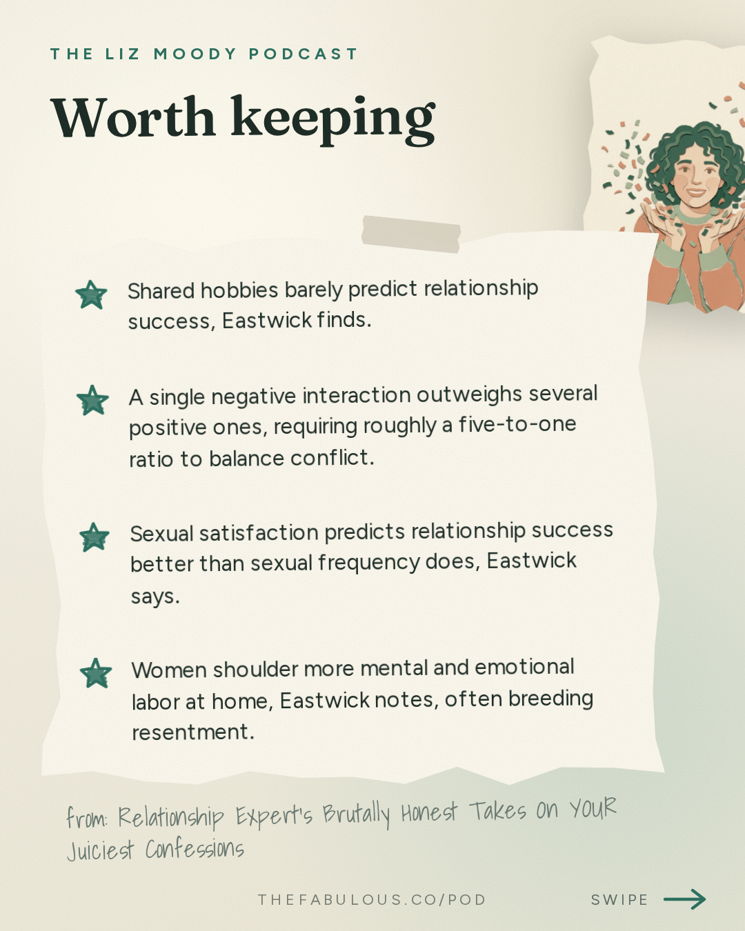Worth keeping — The Liz Moody Podcast: Relationship Expert's Brutally Honest Takes On YOUR Juiciest Confessions