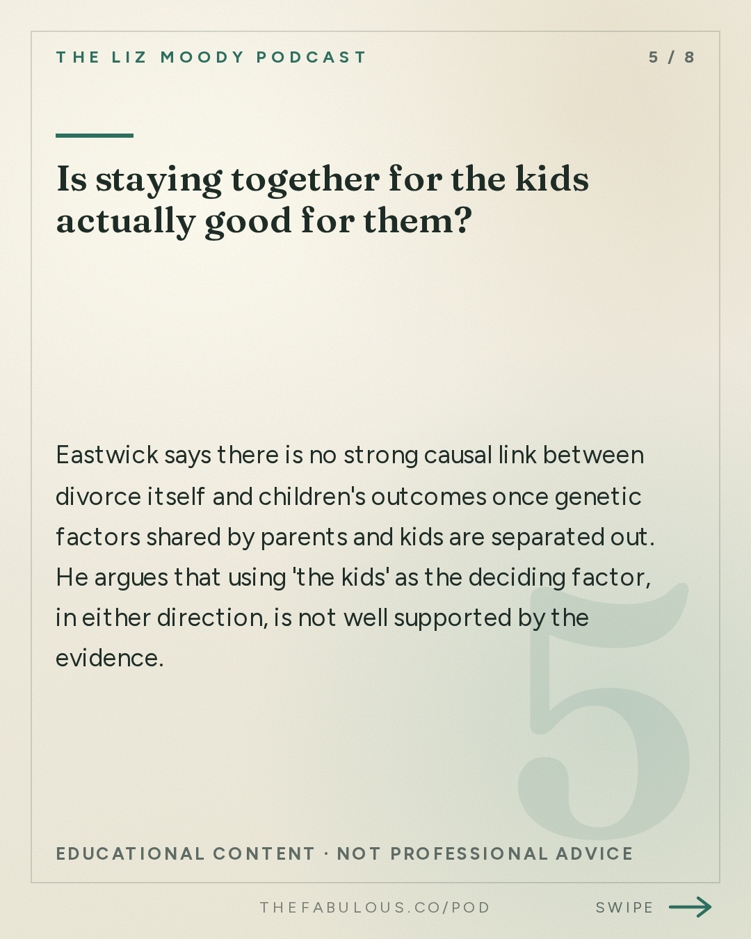 Is staying together for the kids actually good for them? — The Liz Moody Podcast: Relationship Expert's Brutally Honest Takes On YOUR Juiciest Confessions
