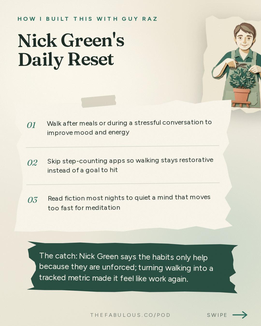Nick Green's Daily Reset — How I Built This with Guy Raz: Advice Line with Nick Green of Thrive Market