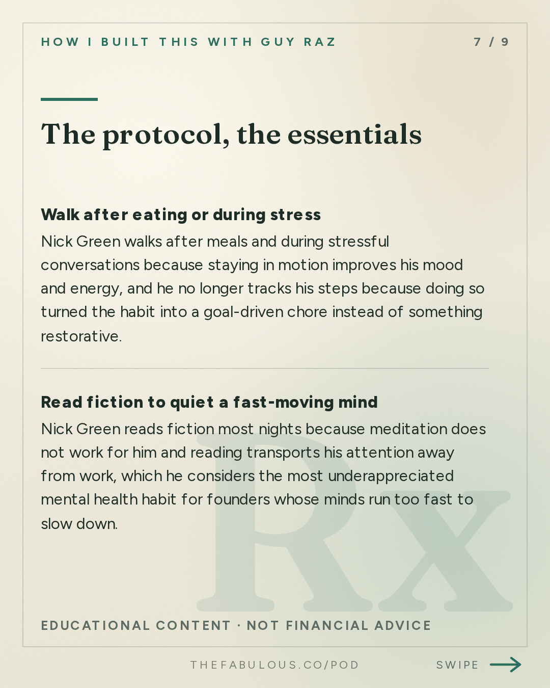 The protocol, the essentials — How I Built This with Guy Raz: Advice Line with Nick Green of Thrive Market