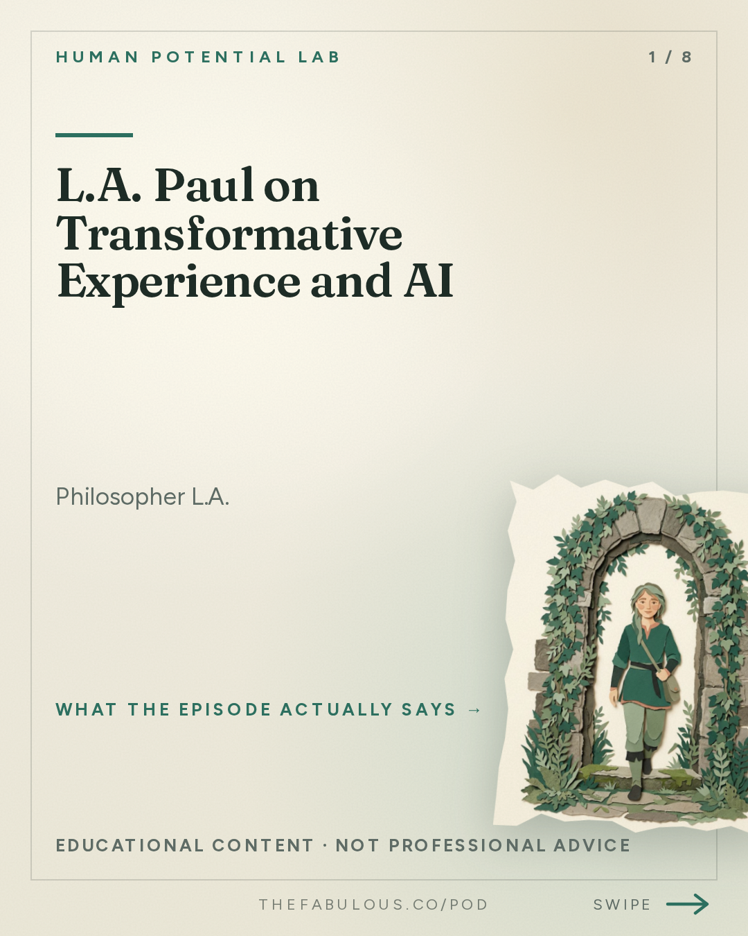 L.A. Paul on Transformative Experience and AI — Human Potential Lab: The Person You Become | L.A. Paul