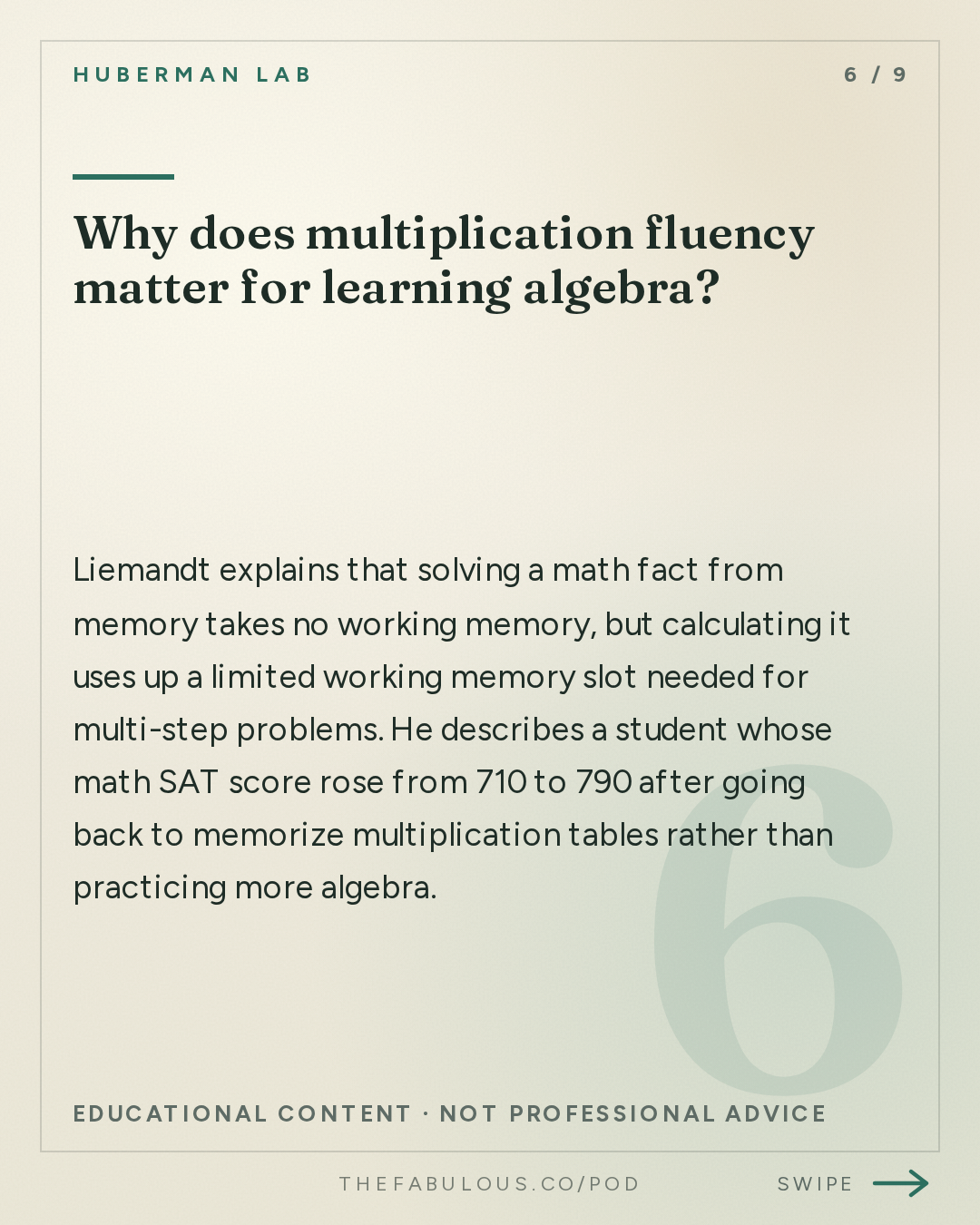 Why does multiplication fluency matter for learning algebra? — Huberman Lab: How to Accelerate Learning & Improve Education | Joe Liemandt