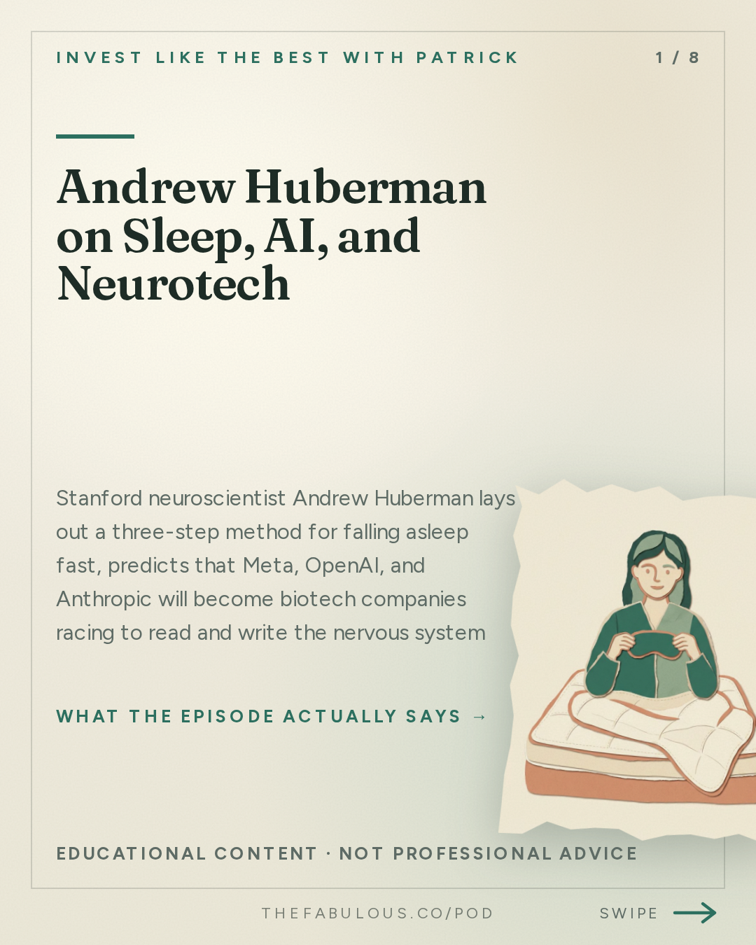 Andrew Huberman on Sleep, AI, and Neurotech — Invest Like the Best with Patrick O'Shaughnessy: Andrew Huberman - The Frontier of Neurotechnology - [Invest Like the Best, EP.494]