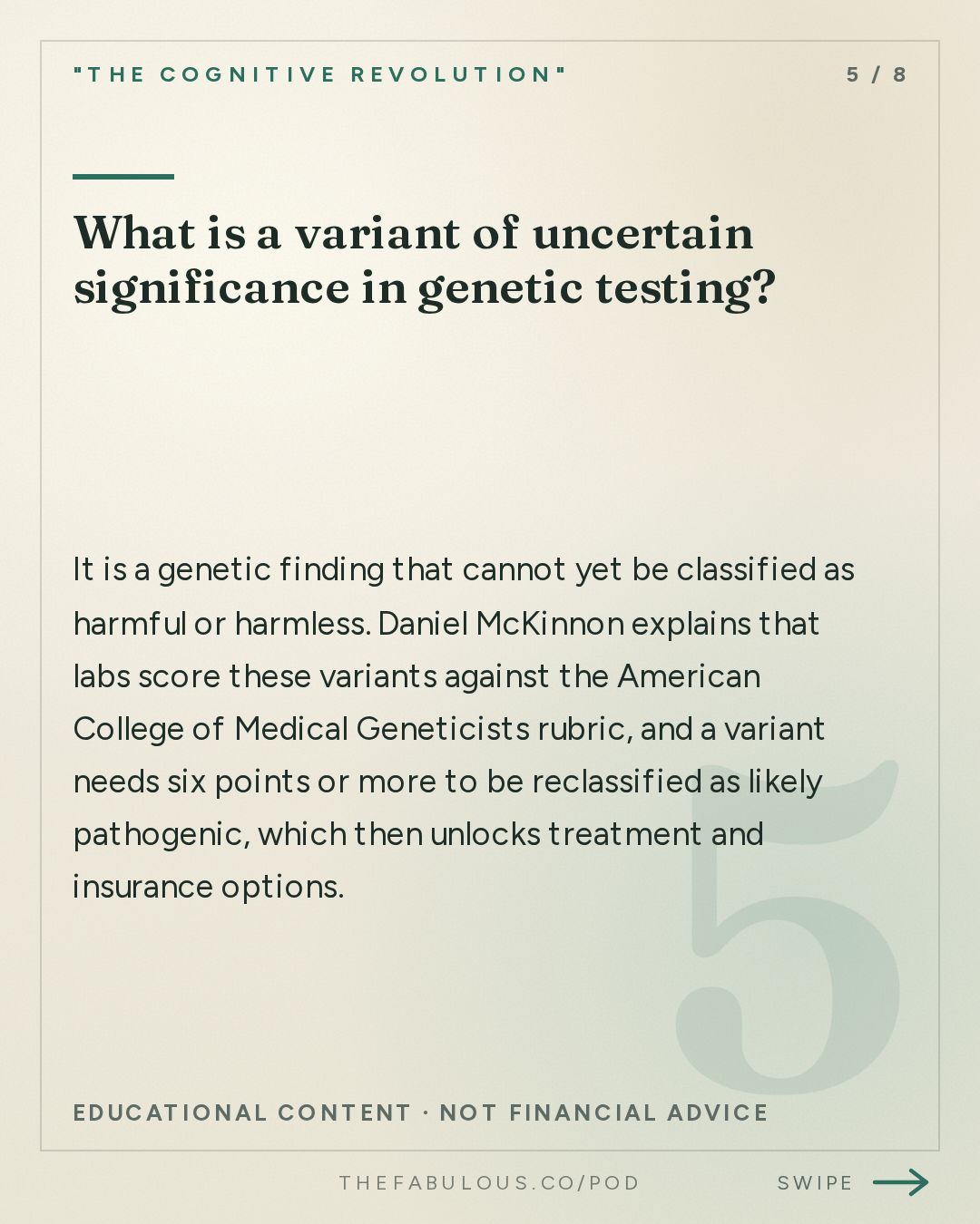 What is a variant of uncertain significance in genetic testing? — "The Cognitive Revolution" : AI:AM: Was Trump-Xi Anything? What Counts as Utopia? + AWS GPUs Cost 3X & AI Diagnoses Rare Diseases