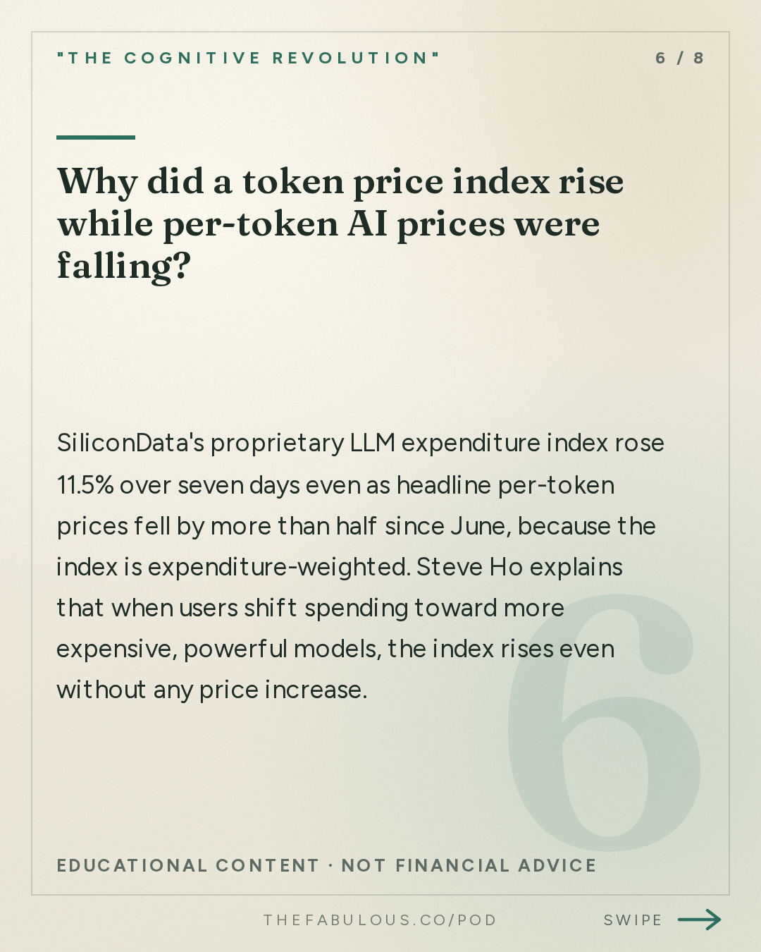 Why did a token price index rise while per-token AI prices were falling? — "The Cognitive Revolution" : AI:AM: Was Trump-Xi Anything? What Counts as Utopia? + AWS GPUs Cost 3X & AI Diagnoses Rare Diseases