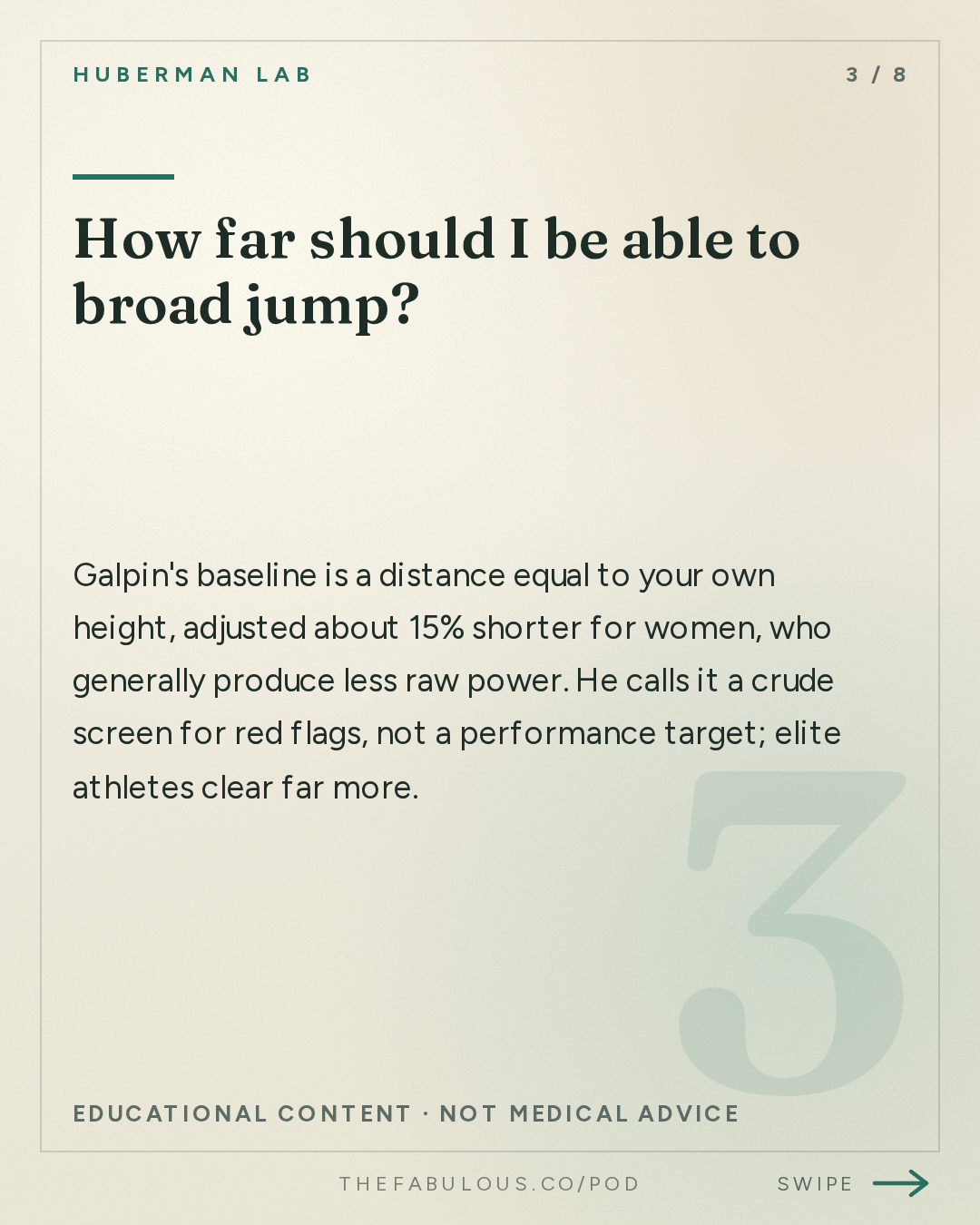 How far should I be able to broad jump? — Huberman Lab: Essentials: How to Assess & Improve All Aspects of Your Fitness | Dr. Andy Galpin