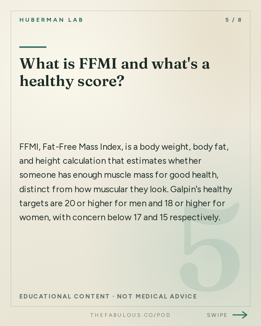 What is FFMI and what's a healthy score? — Huberman Lab: Essentials: How to Assess & Improve All Aspects of Your Fitness | Dr. Andy Galpin