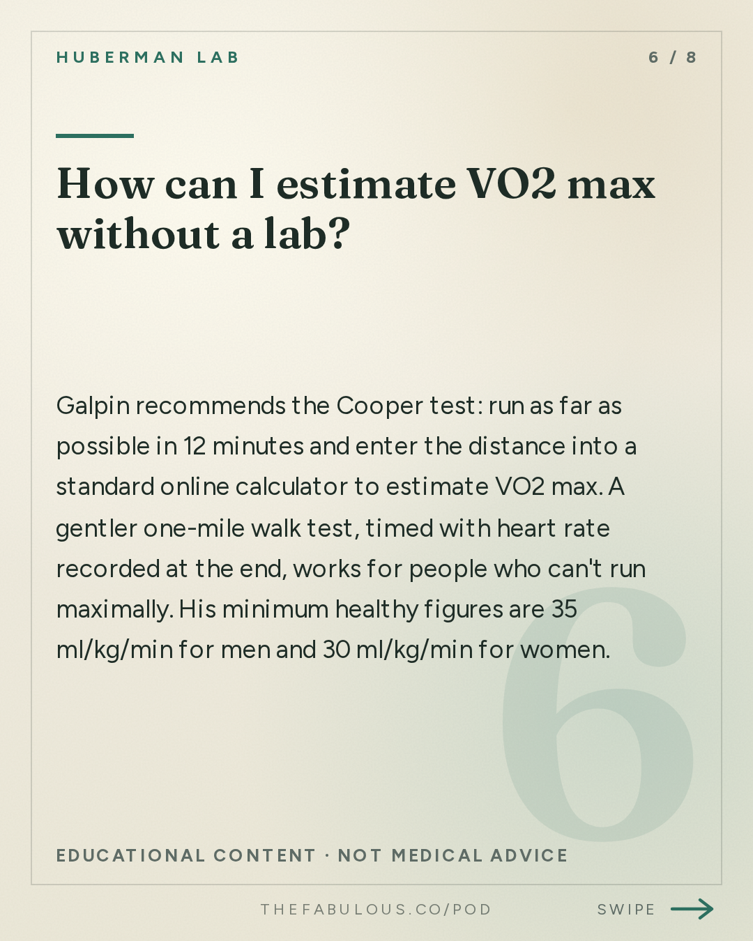 How can I estimate VO2 max without a lab? — Huberman Lab: Essentials: How to Assess & Improve All Aspects of Your Fitness | Dr. Andy Galpin