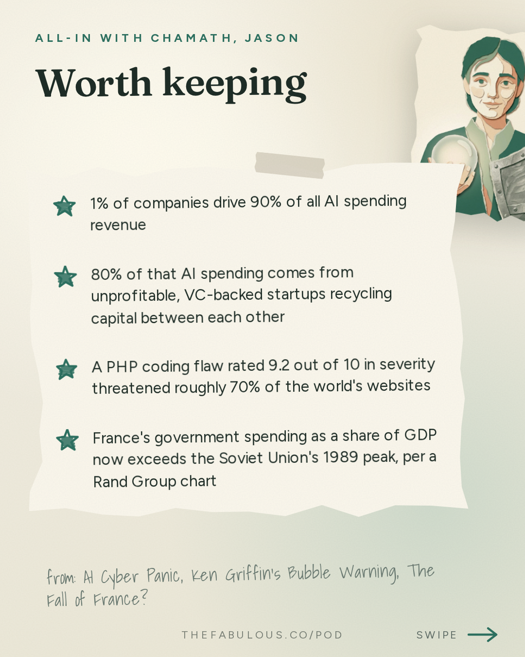 Worth keeping — All-In with Chamath, Jason, Sacks & Friedberg: AI Cyber Panic, Ken Griffin's Bubble Warning, The Fall of France?