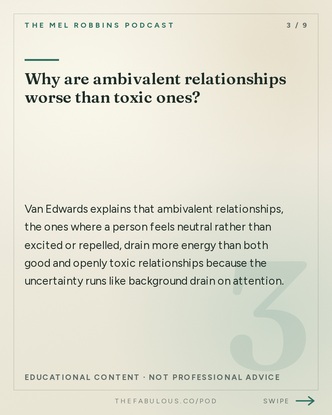 Why are ambivalent relationships worse than toxic ones? — The Mel Robbins Podcast: Body Language Expert: 6 Psychological Tricks to Turn Awkwardness into Confidence