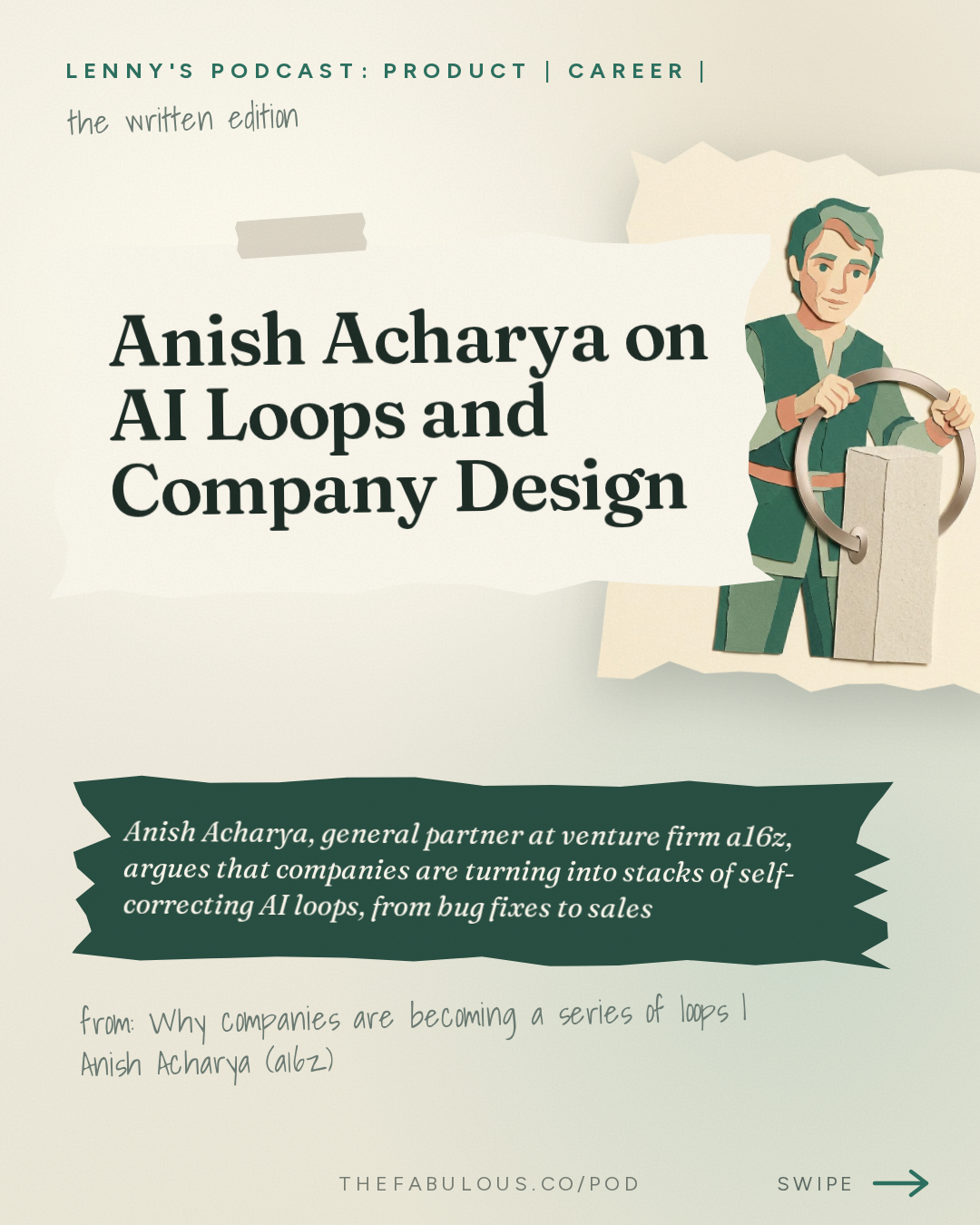 Anish Acharya on AI Loops and Company Design — Lenny's Podcast: Product | Career | Growth: Why companies are becoming a series of loops | Anish Acharya (a16z)