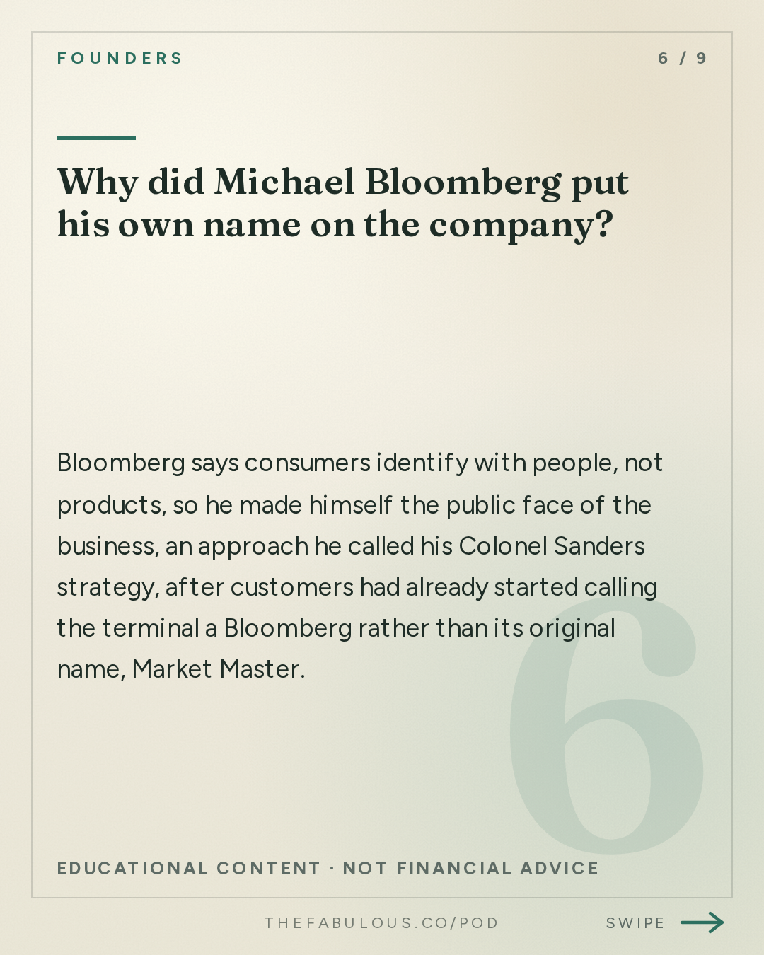 Why did Michael Bloomberg put his own name on the company? — Founders: How Michael Bloomberg Works