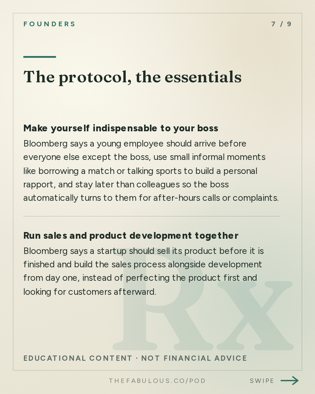 The protocol, the essentials — Founders: How Michael Bloomberg Works