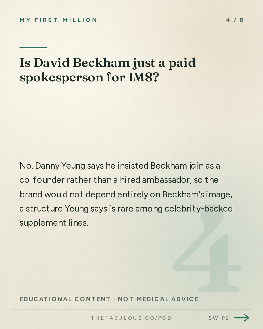 Is David Beckham just a paid spokesperson for IM8? — My First Million: How we scaled to $100M in under a year (ft. IM8 co-founder Danny Yeung)