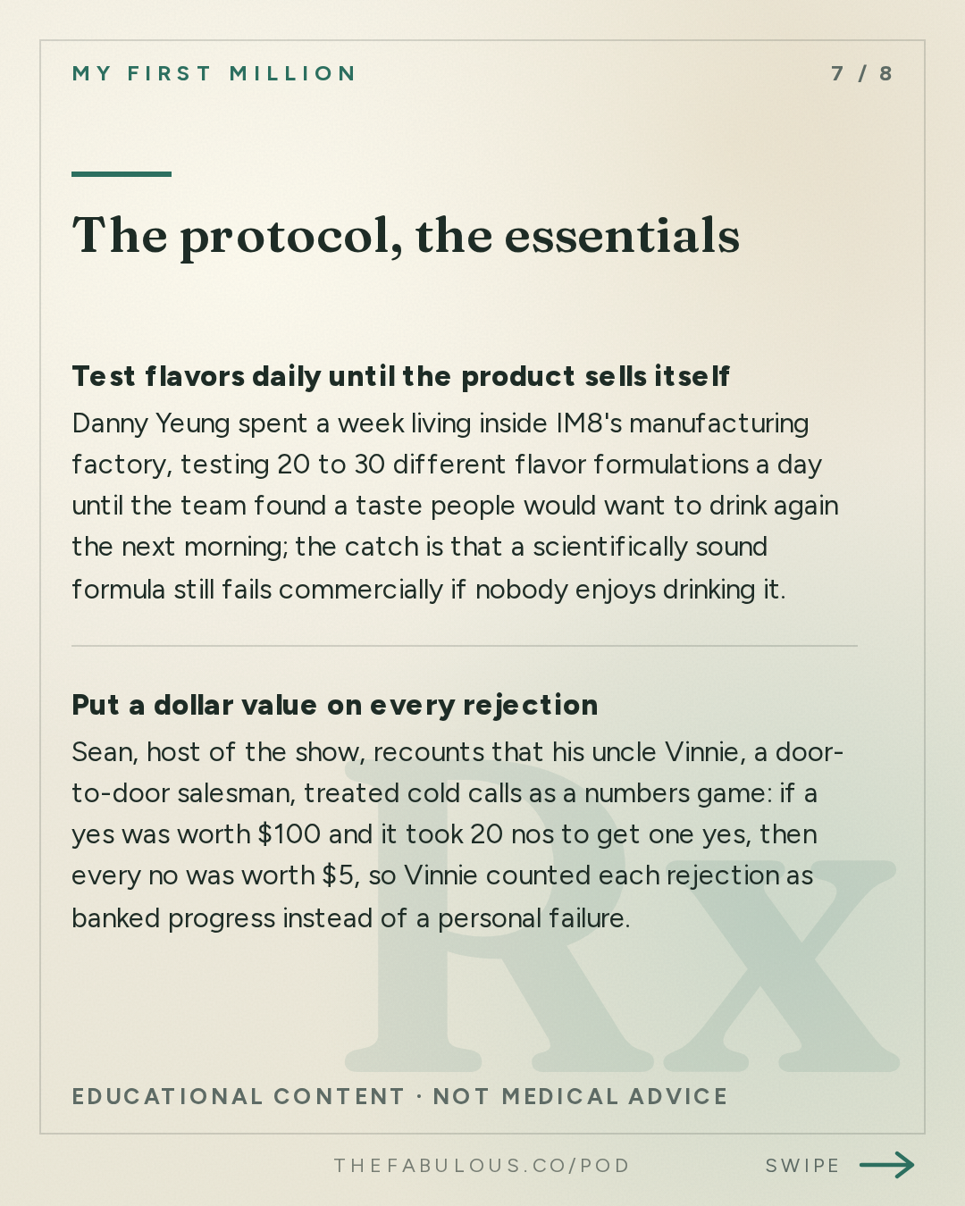 The protocol, the essentials — My First Million: How we scaled to $100M in under a year (ft. IM8 co-founder Danny Yeung)