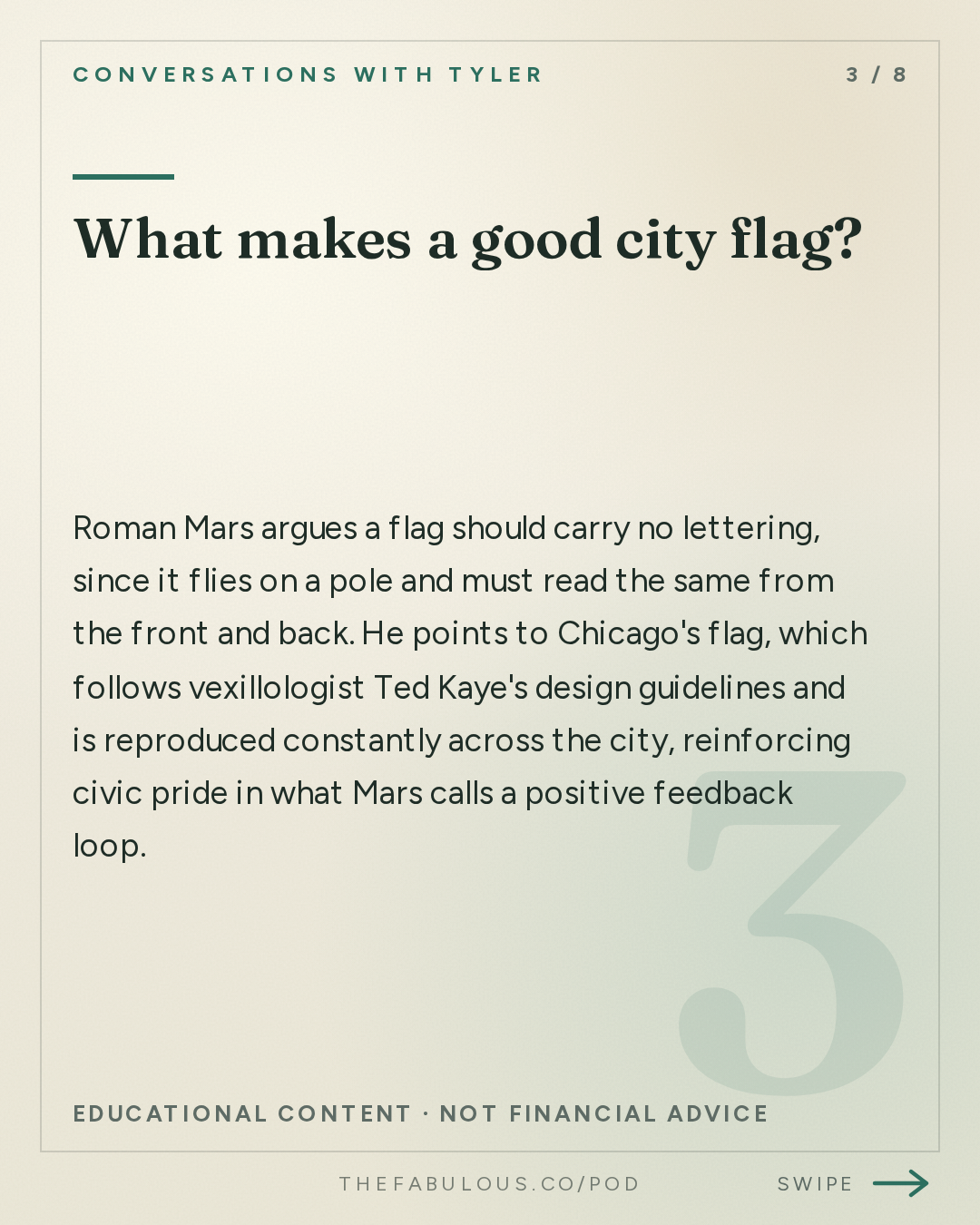 What makes a good city flag? — Conversations with Tyler: Roman Mars on Flags, Phones, and the Design of Everyday Life