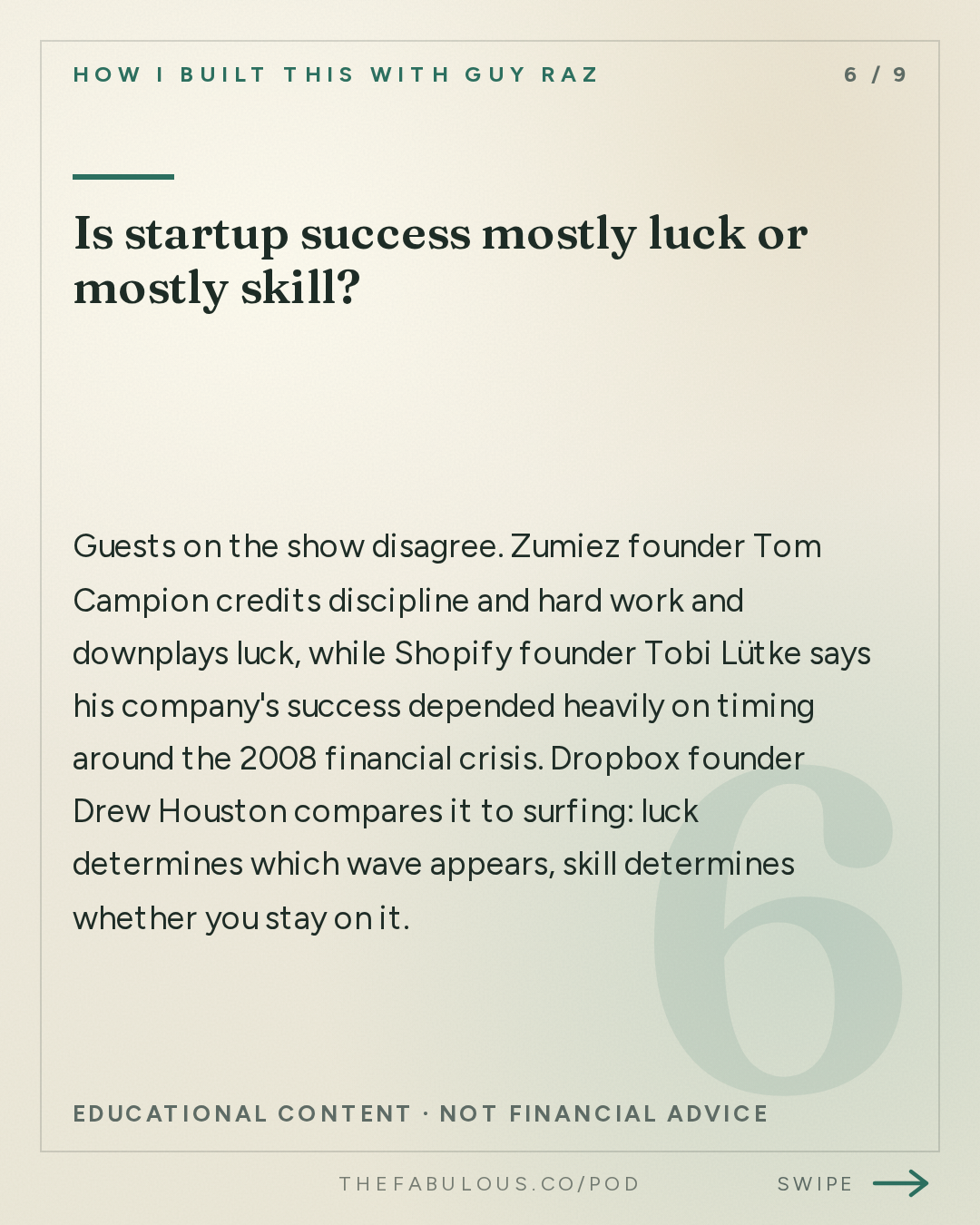 Is startup success mostly luck or mostly skill? — How I Built This with Guy Raz: 10 Years of How I Built This: A Decade of Innovation, Risk and Reinvention