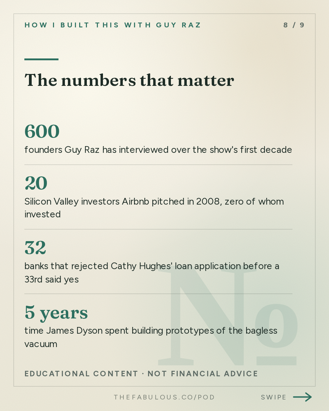 The numbers that matter — How I Built This with Guy Raz: 10 Years of How I Built This: A Decade of Innovation, Risk and Reinvention