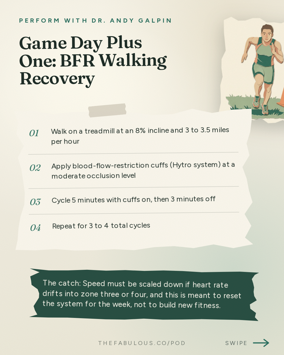 Game Day Plus One: BFR Walking Recovery — Perform with Dr. Andy Galpin: How to Get Faster (Acceleration, Deceleration, Agility & Strength) | Les Spellman