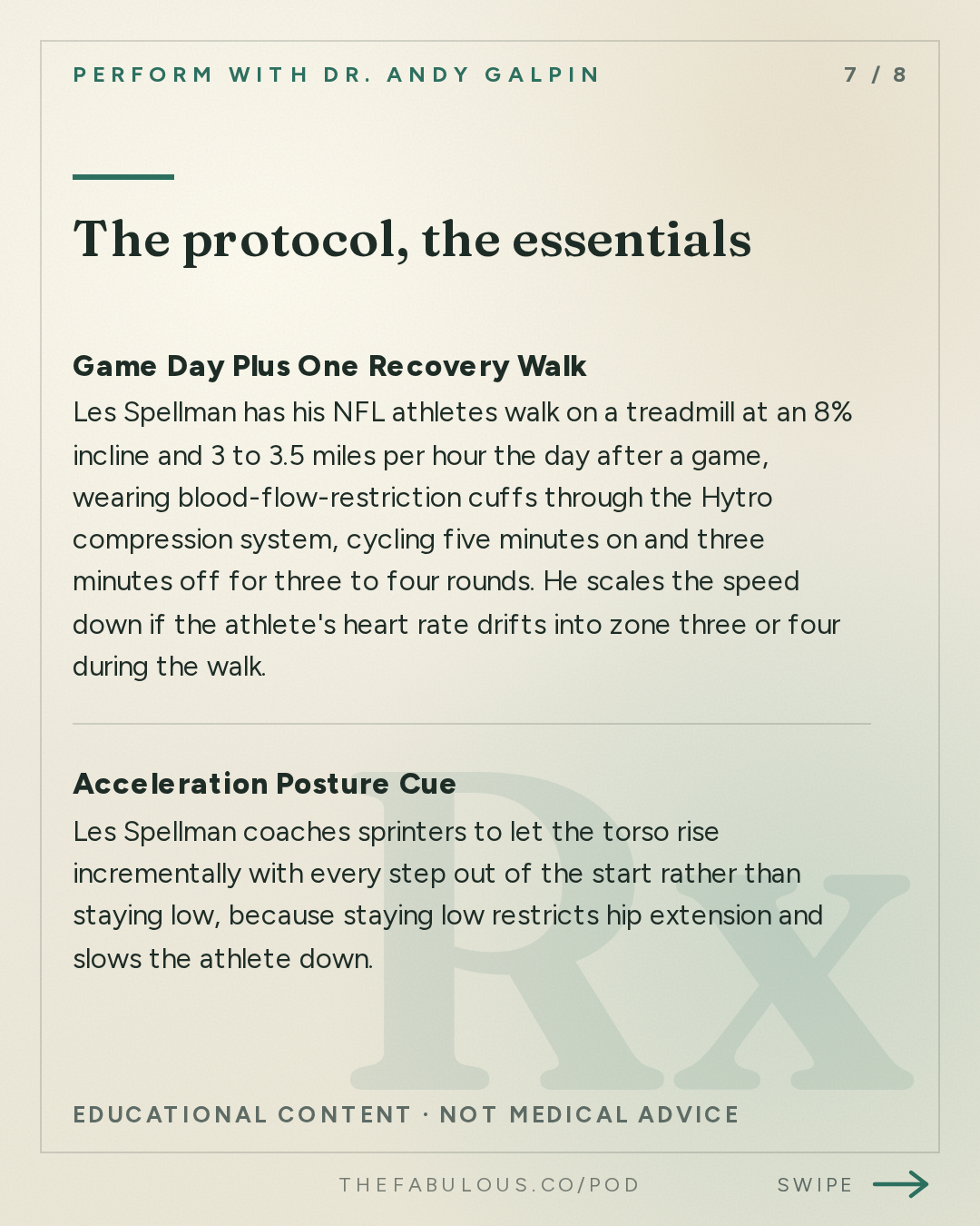 The protocol, the essentials — Perform with Dr. Andy Galpin: How to Get Faster (Acceleration, Deceleration, Agility & Strength) | Les Spellman