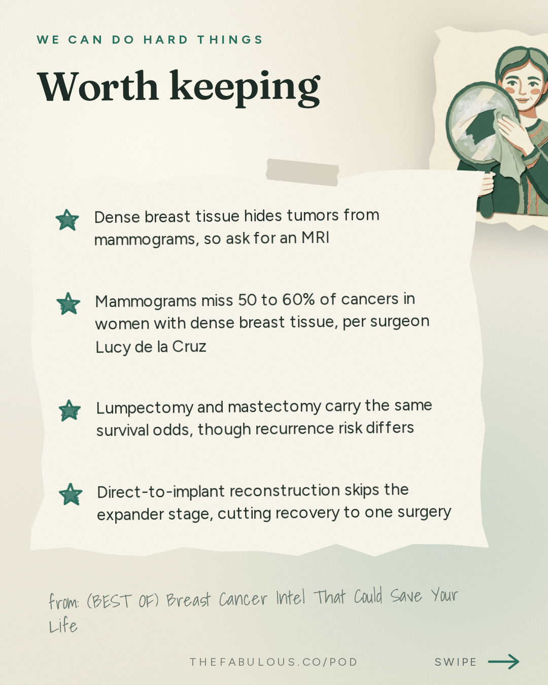 Worth keeping — We Can Do Hard Things: (BEST OF) Breast Cancer Intel That Could Save Your Life | Amanda’s Surgeon Dr. Lucy De La Cruz