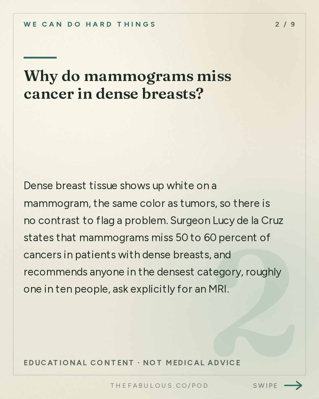 Why do mammograms miss cancer in dense breasts? — We Can Do Hard Things: (BEST OF) Breast Cancer Intel That Could Save Your Life | Amanda’s Surgeon Dr. Lucy De La Cruz