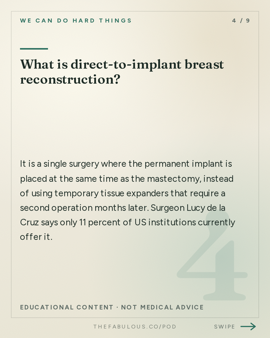 What is direct-to-implant breast reconstruction? — We Can Do Hard Things: (BEST OF) Breast Cancer Intel That Could Save Your Life | Amanda’s Surgeon Dr. Lucy De La Cruz